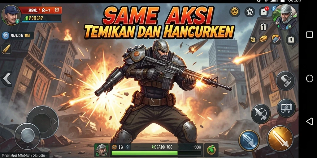 Tampilan dinamis selama gameplay dalam 99SL di TPS.