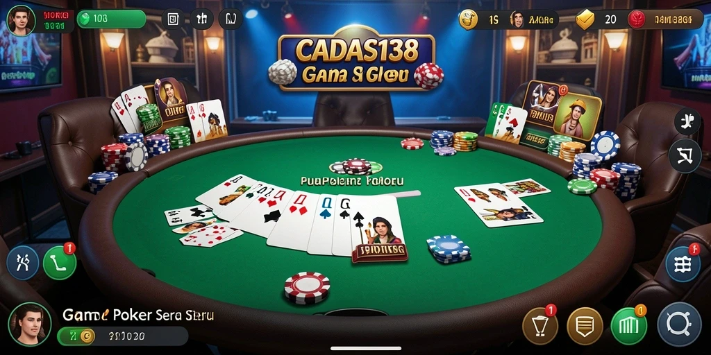 Tampilan gameplay Poker yang seru di CADAS138.