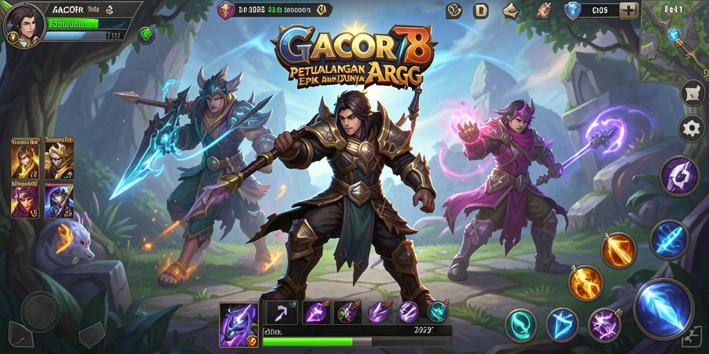Screenshot menampilkan aksi pertarungan seru dalam GACOR78.