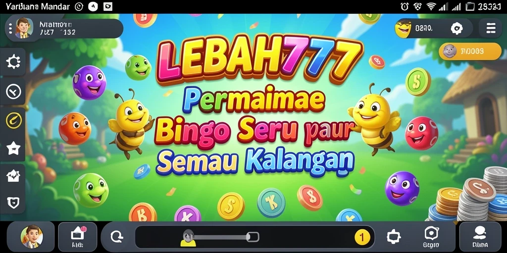 Screenshot utama menampilkan gameplay menarik dari Bingo di LEBAH777.