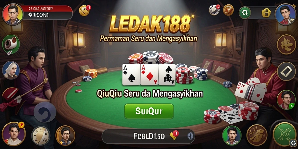 Tampilan seru gameplay QiuQiu di LEDAK188.