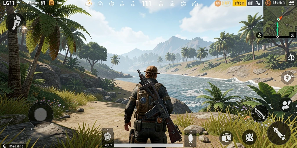 Screenshot LG111 menampilkan eksplorasi dunia Open World yang luas.