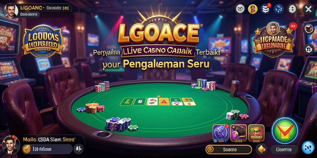 Tampilan gameplay Live Casino di LGOACE yang menarik dan interaktif.