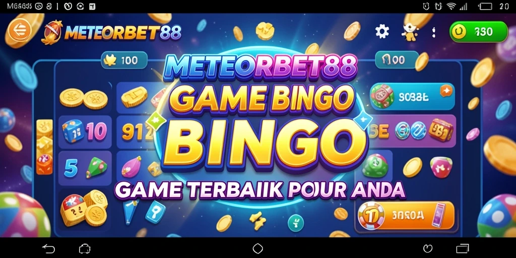 Tampilan gameplay Bingo di METEORBET88 yang menarik dan menyenangkan.