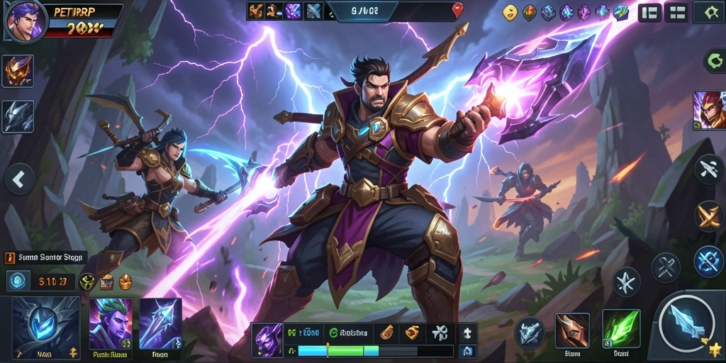 Tampilan gameplay MOBA yang menegangkan di PETIRRP.