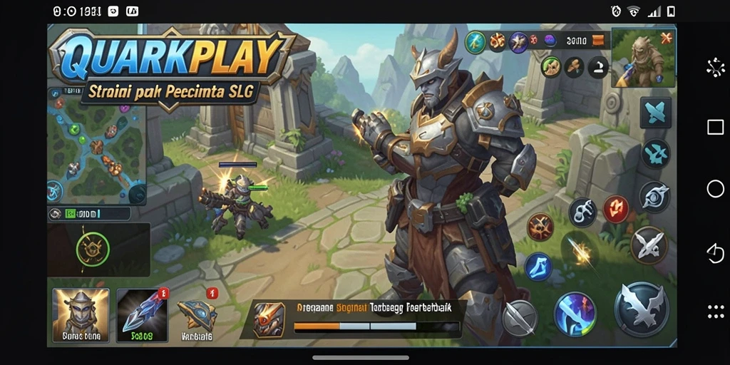 Screenshot menunjukkan dinamika gameplay SLG yang seru.