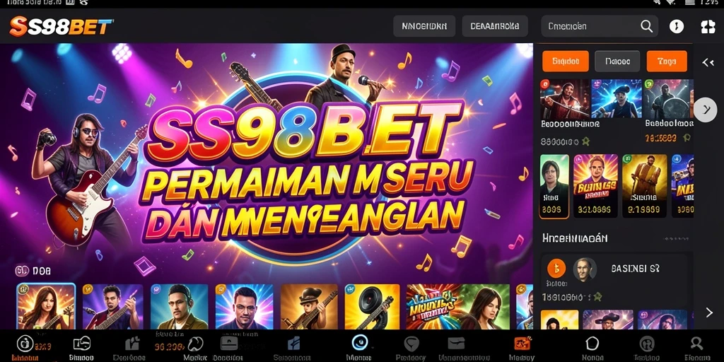 Screenshot permainan SS88BET menunjukkan para pemain yang bersenang-senang dengan musik.