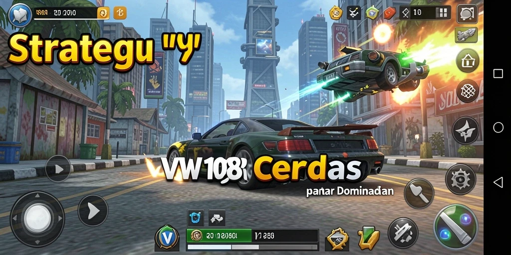 Tampilan gameplay VW108 menampilkan strategi dan pertempuran yang mendebarkan.