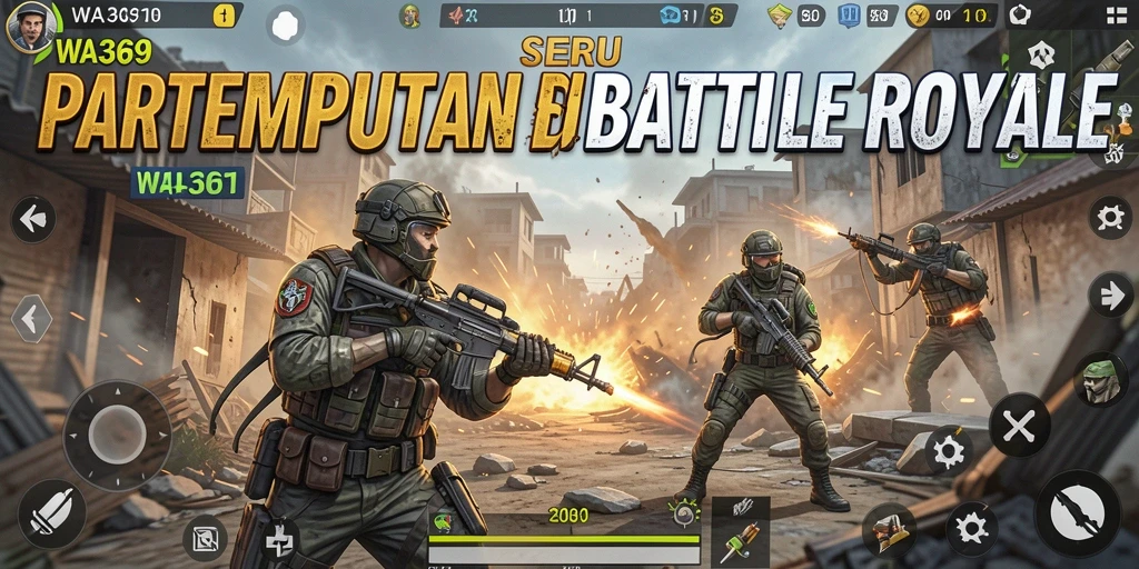 Gameplay Battle Royale yang intens dan menegangkan di WA369.